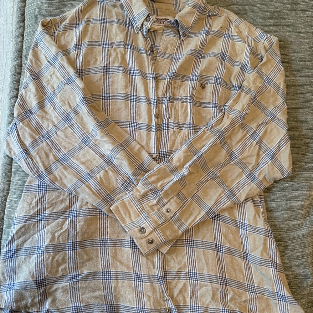 Tan Plaid Flannel
